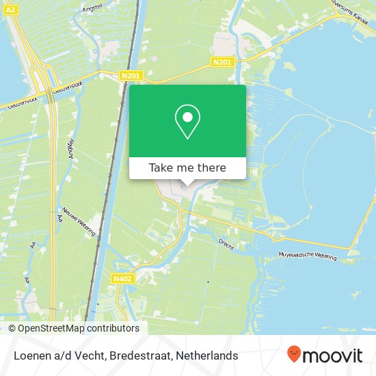 Loenen a/d Vecht, Bredestraat map