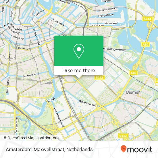 Amsterdam, Maxwellstraat map