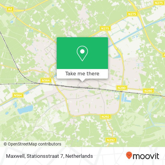 Maxwell, Stationsstraat 7 Karte