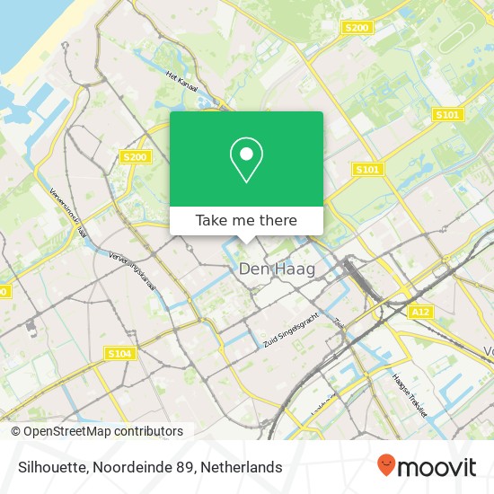 Silhouette, Noordeinde 89 map