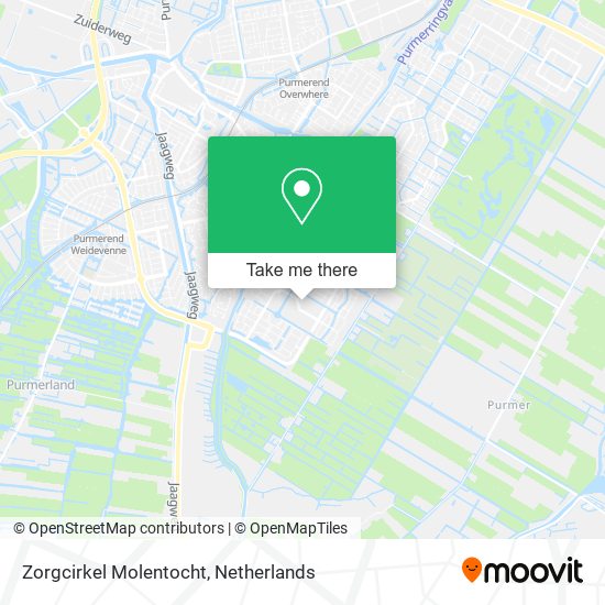 Zorgcirkel Molentocht map