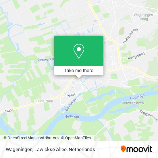 Wageningen, Lawickse Allee map