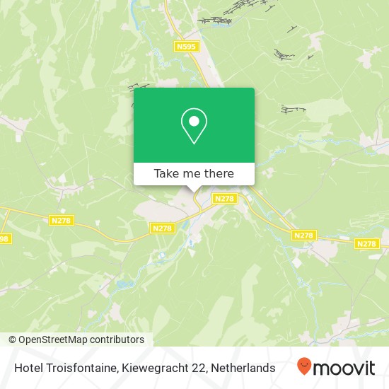 Hotel Troisfontaine, Kiewegracht 22 map