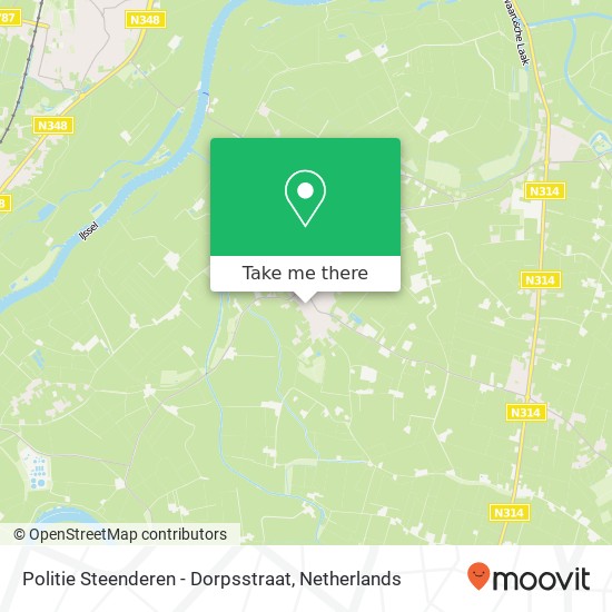 Politie Steenderen - Dorpsstraat map