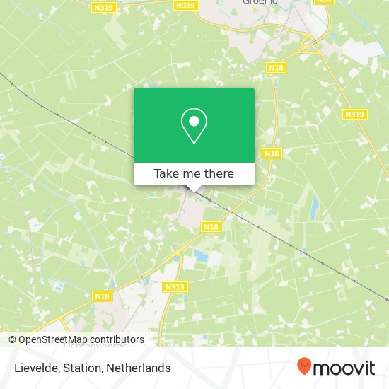 Lievelde, Station map