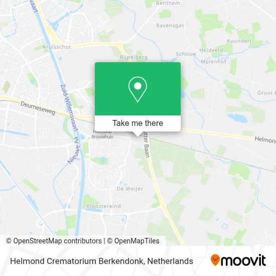 Helmond Crematorium Berkendonk map