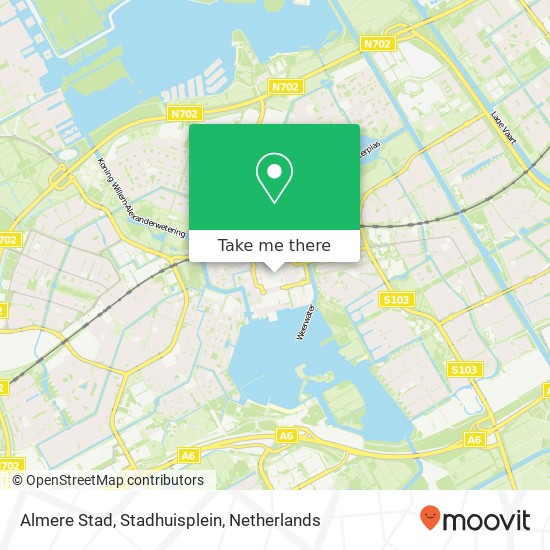 Almere Stad, Stadhuisplein map