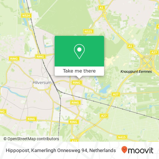 Hippopost, Kamerlingh Onnesweg 94 map