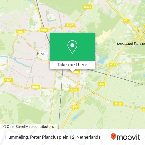 Hummeling, Peter Planciusplein 12 Karte
