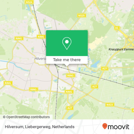 Hilversum, Liebergerweg map