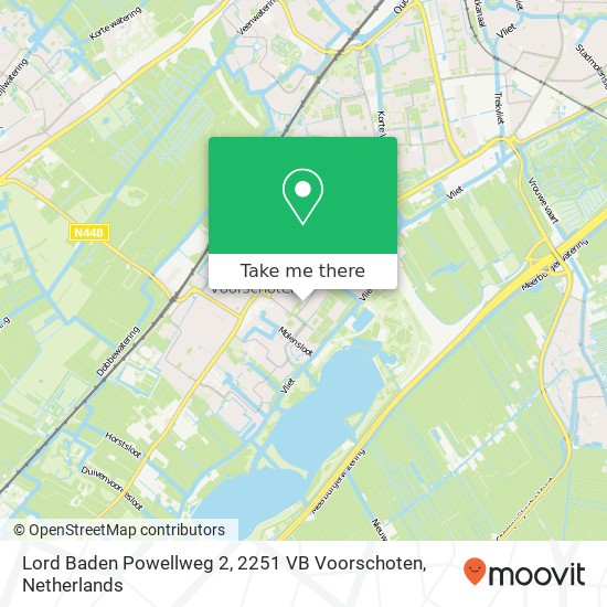 Lord Baden Powellweg 2, 2251 VB Voorschoten map