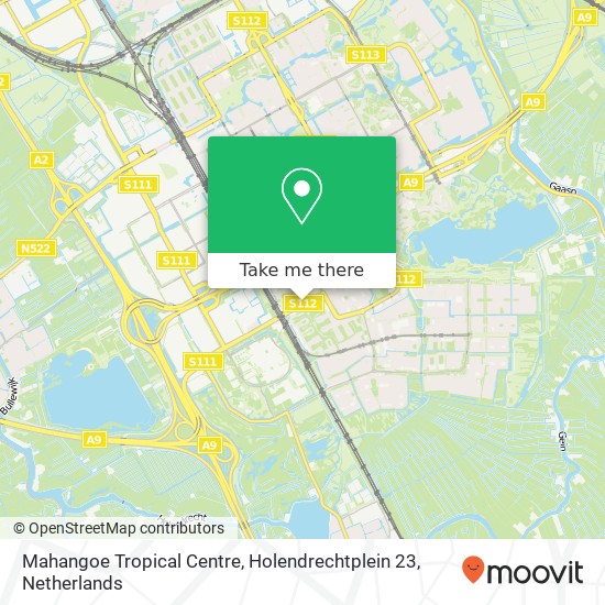 Mahangoe Tropical Centre, Holendrechtplein 23 Karte