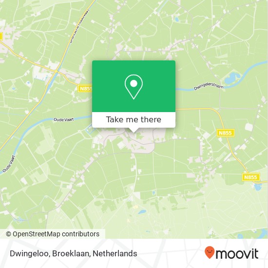 Dwingeloo, Broeklaan Karte