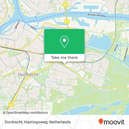 Dordrecht, Hastingsweg map