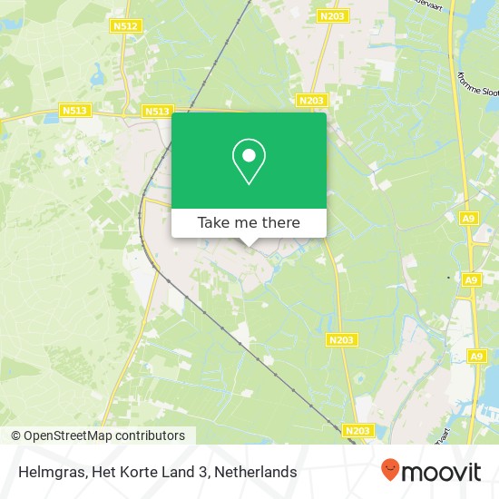 Helmgras, Het Korte Land 3 Karte