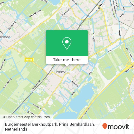 Burgemeester Berkhoutpark, Prins Bernhardlaan map