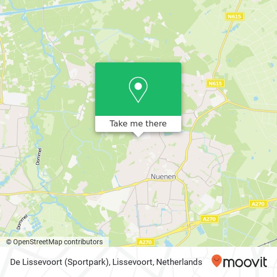 De Lissevoort (Sportpark), Lissevoort map