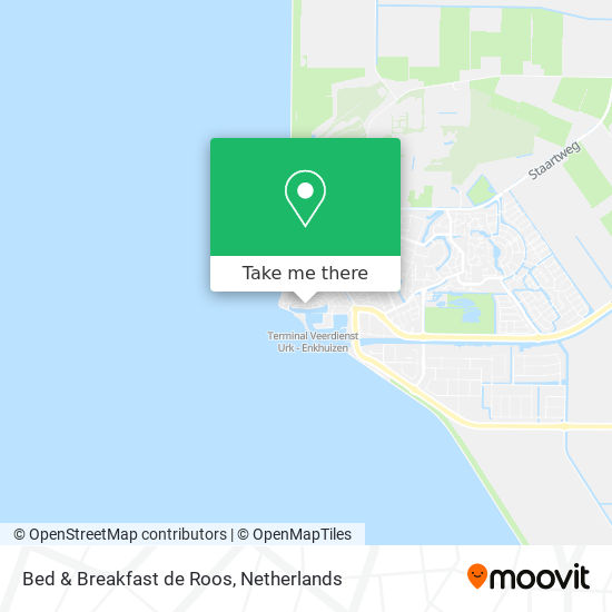 Bed & Breakfast de Roos map