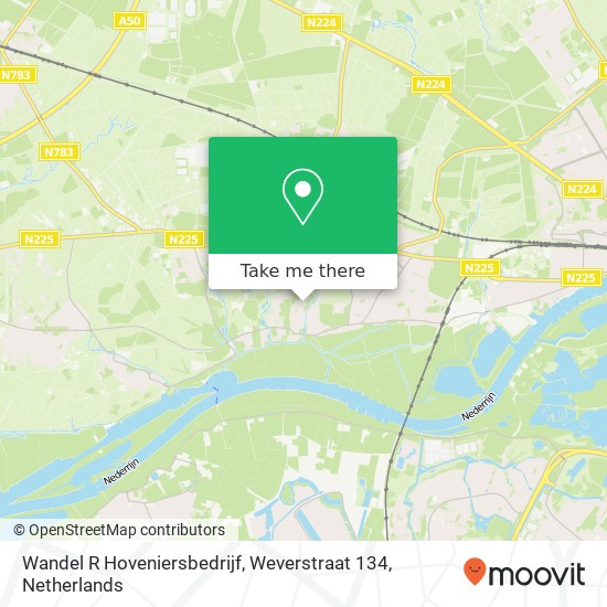 Wandel R Hoveniersbedrijf, Weverstraat 134 map