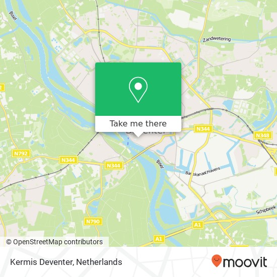 Kermis Deventer map