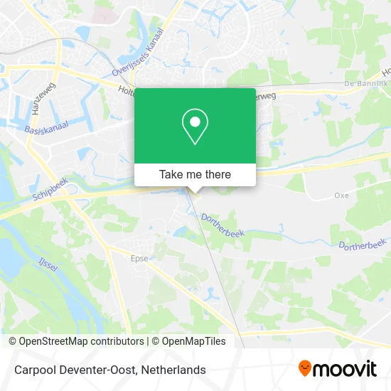 Carpool Deventer-Oost map