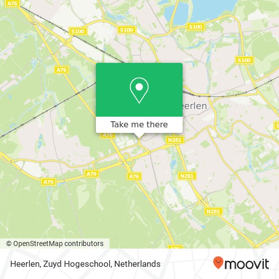 Heerlen, Zuyd Hogeschool map