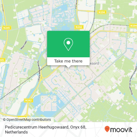 Pedicurecentrum Heerhugowaard, Onyx 68 Karte