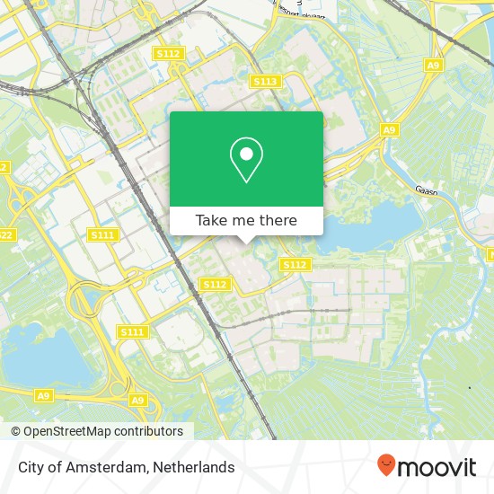 City of Amsterdam map