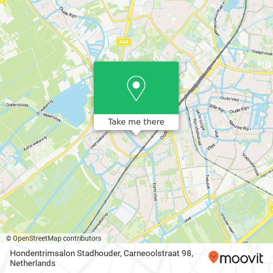 Hondentrimsalon Stadhouder, Carneoolstraat 98 map