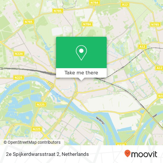 2e Spijkerdwarsstraat 2, 6828 GC Arnhem map