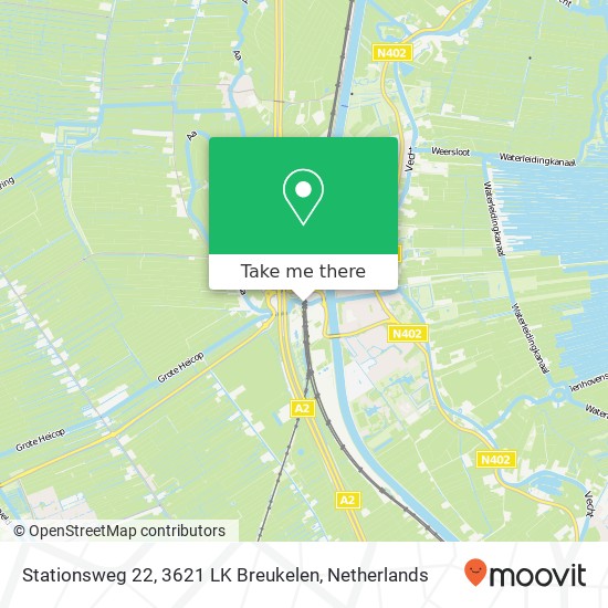 Stationsweg 22, 3621 LK Breukelen map