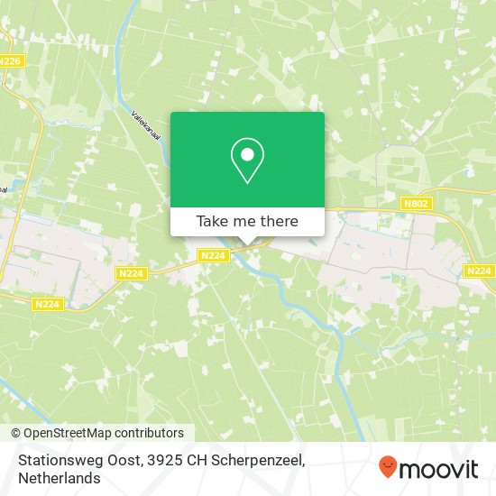 Stationsweg Oost, 3925 CH Scherpenzeel map