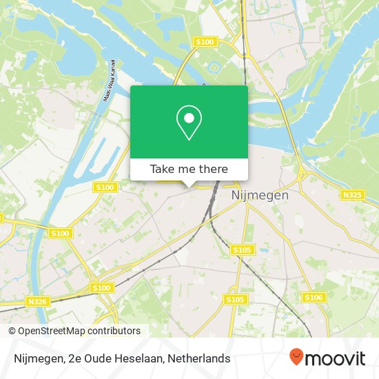 Nijmegen, 2e Oude Heselaan Karte