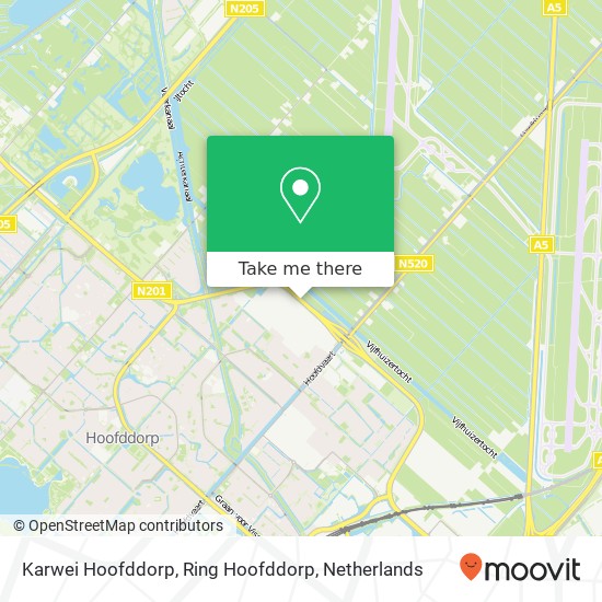 Karwei Hoofddorp, Ring Hoofddorp map