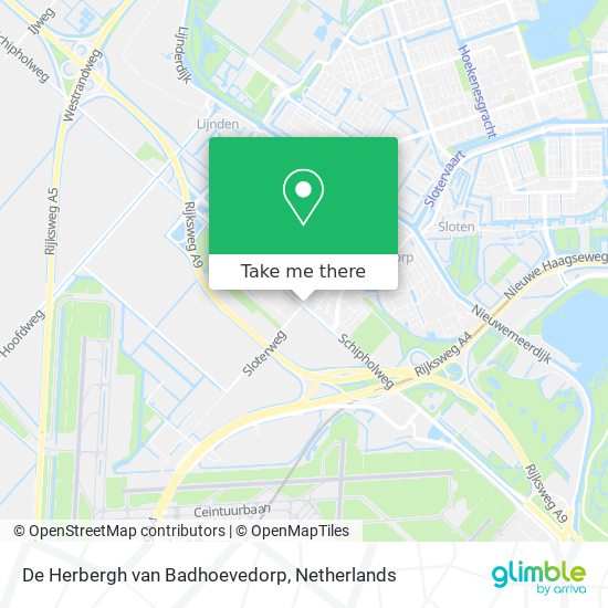 De Herbergh van Badhoevedorp map