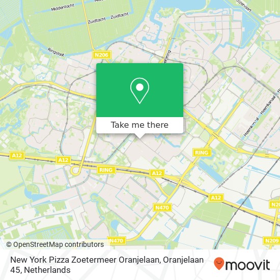 New York Pizza Zoetermeer Oranjelaan, Oranjelaan 45 Karte