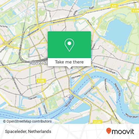 Spaceleder, Hoogstraat map