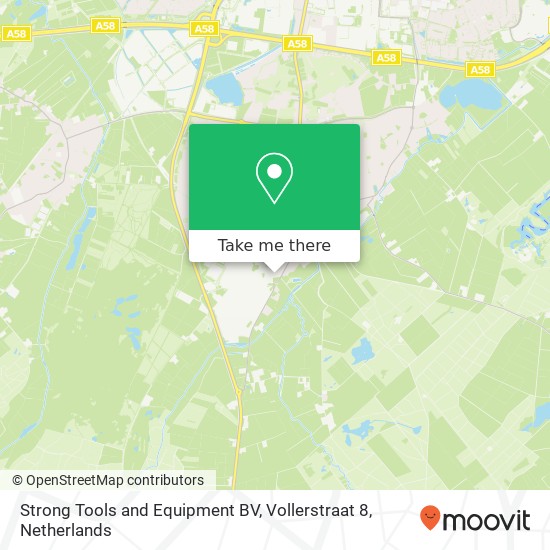 Strong Tools and Equipment BV, Vollerstraat 8 map