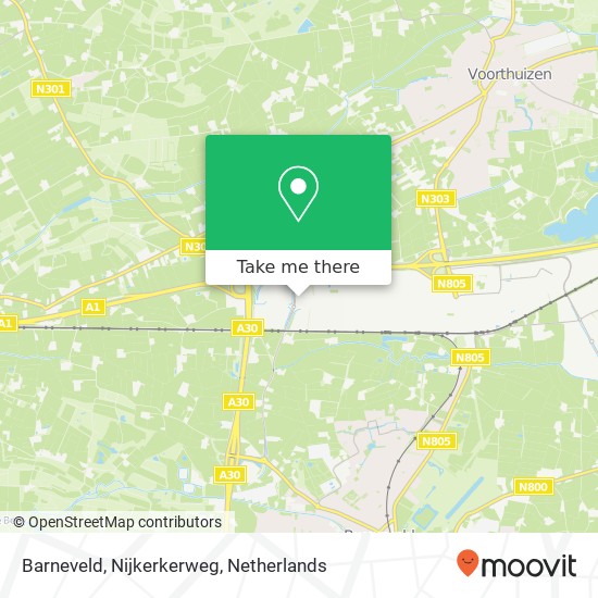 Barneveld, Nijkerkerweg map