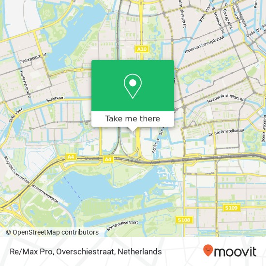 Re/Max Pro, Overschiestraat map