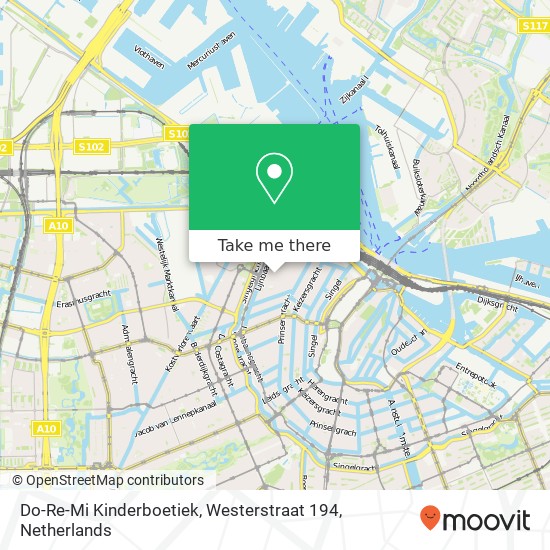 Do-Re-Mi Kinderboetiek, Westerstraat 194 map
