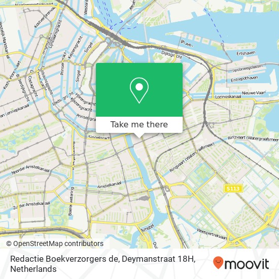 Redactie Boekverzorgers de, Deymanstraat 18H Karte