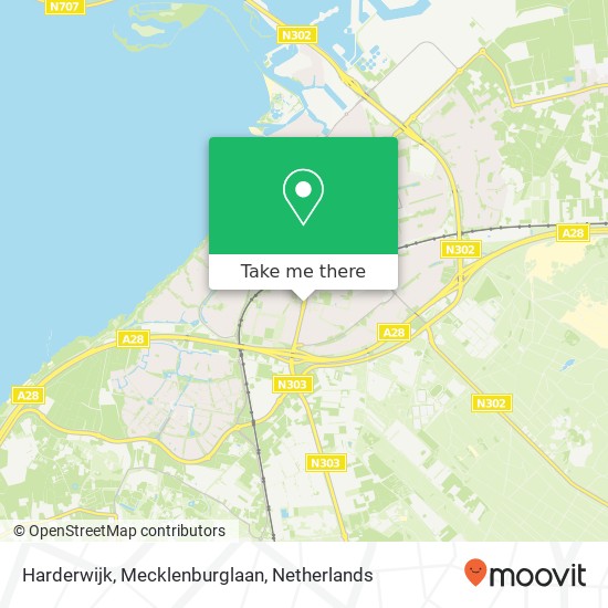 Harderwijk, Mecklenburglaan Karte