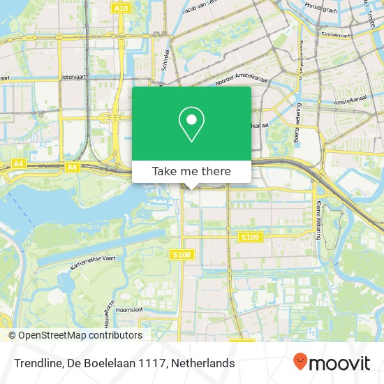 Trendline, De Boelelaan 1117 map