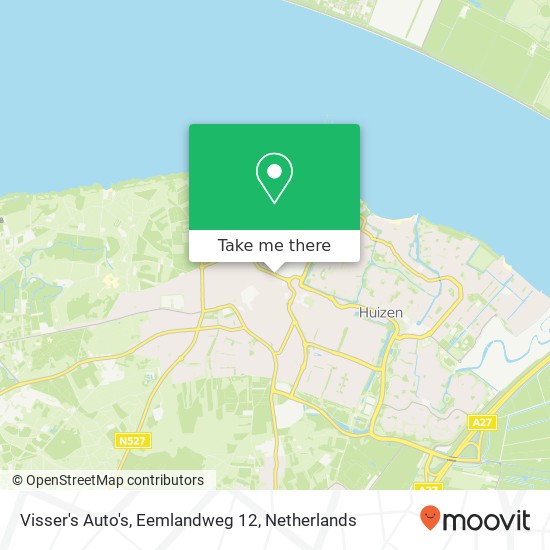 Visser's Auto's, Eemlandweg 12 map