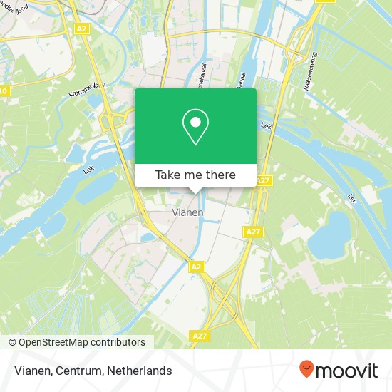 Vianen, Centrum map