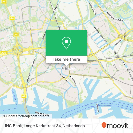 ING Bank, Lange Kerkstraat 34 map