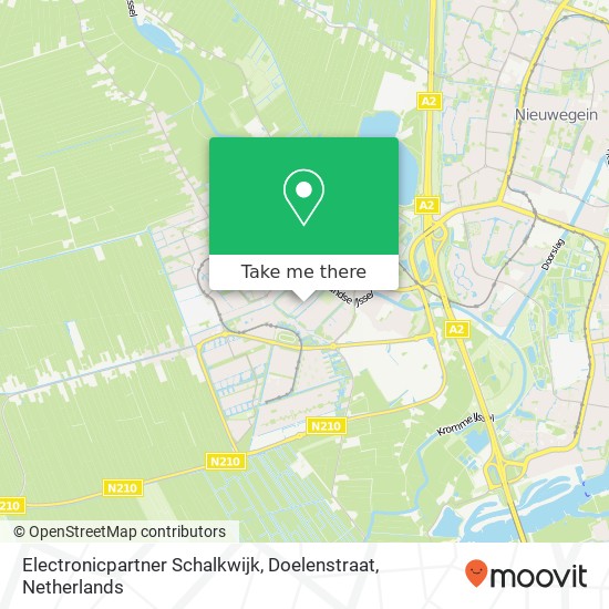 Electronicpartner Schalkwijk, Doelenstraat map