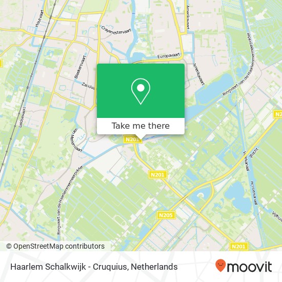 Haarlem Schalkwijk - Cruquius map