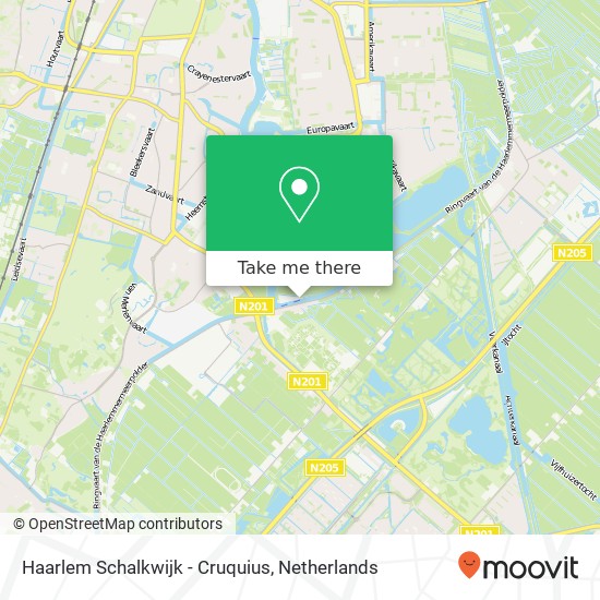 Haarlem Schalkwijk - Cruquius map